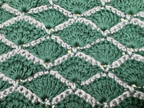 Crochet Fan Shell Pattern 的图像结果