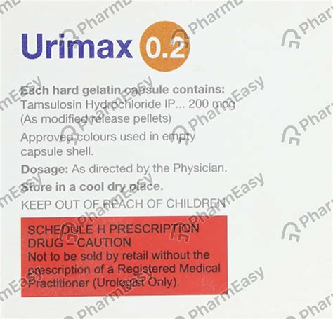 Urimax 200 MCG Capsule (15): Uses, Side Effects, Price & Dosage | PharmEasy