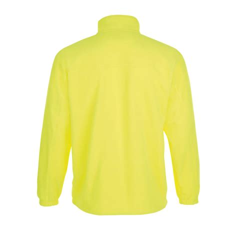 Mens North Full Zip Outdoor Fleece Jacket (Neon Yellow) SOL'S | Decathlon