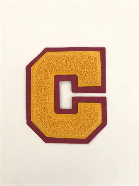 Vintage 1970s varsity letter C letterman jacket patch | Etsy ...