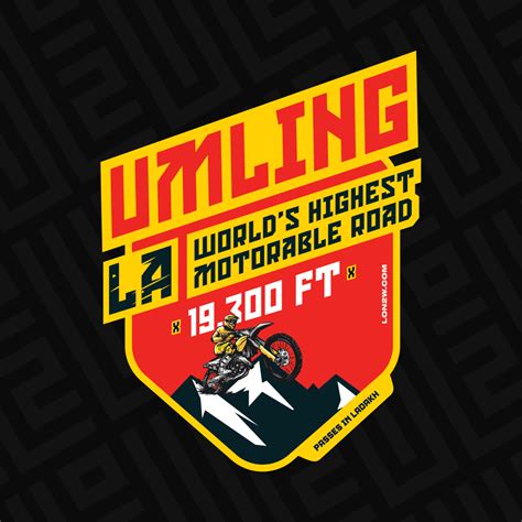 Umling La pass | Red | Sticker – Life on 2 Wheels