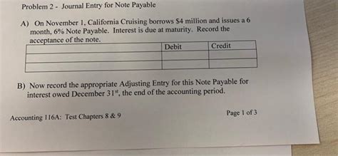 Image result for Note Payable Journal Entry