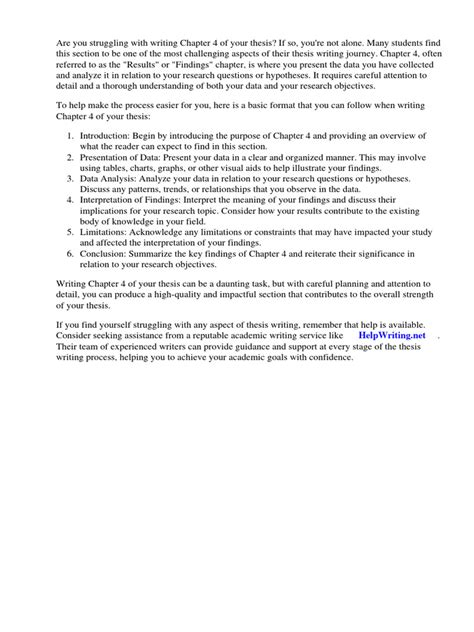 Image result for How to Format Table for Dissertation Chapter 4