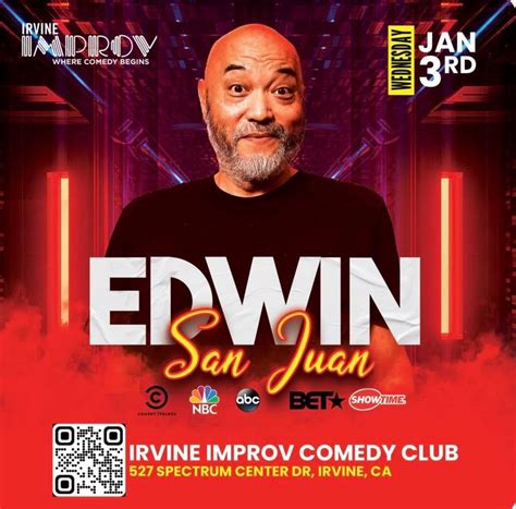 Edwin San Juan, Irvine Improv, East Irvine, 3 January 2024 | AllEvents