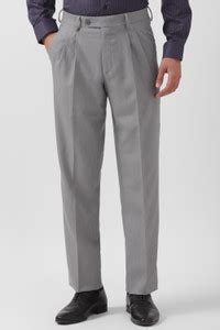 VAN HEUSEN Regular Fit Men Grey Trousers - Buy VAN HEUSEN Regular Fit ...