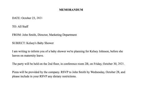 Image result for Memo Examples