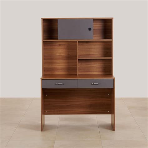 Buy (Refurbished) Quadro NXT Study Desk with Cabinet - Brown from Home ...