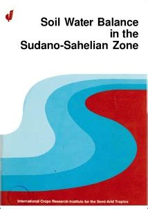 Soil Water Balance in the Sudano-Sahelian Zone Summary Proceedings of ...