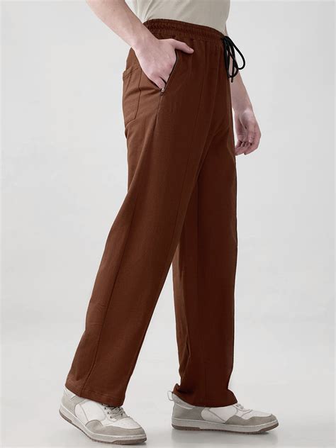 Korean Style Relaxed Fit Joggers - Brown – Crazymonk
