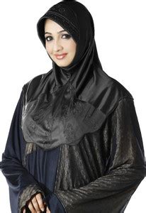 mehar hijab Cotton Blend Self Design Burqa With Hijab Price in India ...