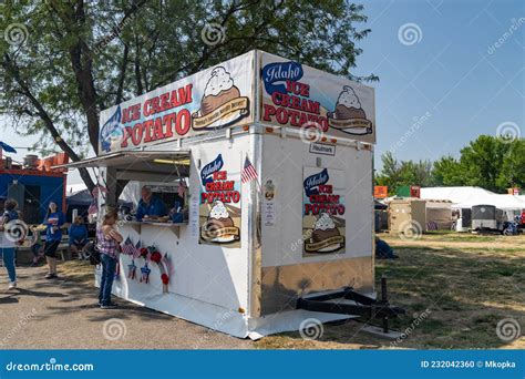 Booth for the Idaho Ice Cream Potato Dessert at the Western Idaho State ...