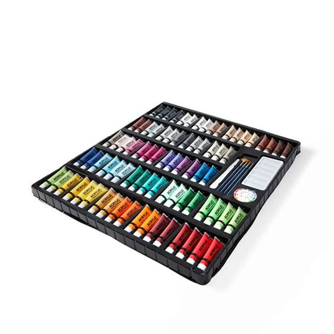 87 Piece Acrylic Paint Set - Kmart