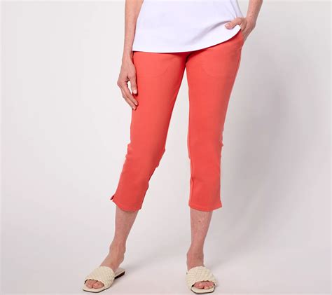 Women With Control Petite Prime Stretch Denim Crop Pants - QVC.com