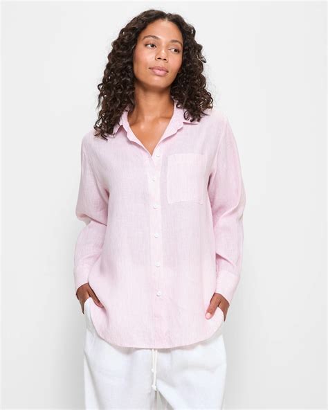 European Linen Long Sleeve Shirt | Target Australia