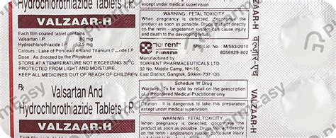 Buy Valzaar H 40mg Tablet Online at Flat 15% OFF | PharmEasy