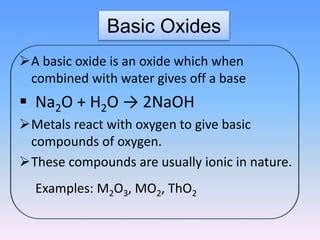 Image result for Oxides Explained