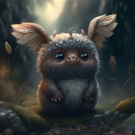 Cute Mythical Creature Artwork | Cute fantasy creatures, Mythical ...