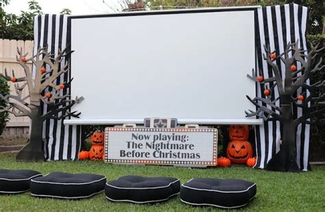 halloween outdoor movie night