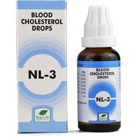 Buy New Life NL-3 (Blood Cholesterol Drops) (30ml) From Homoeobazaar ...