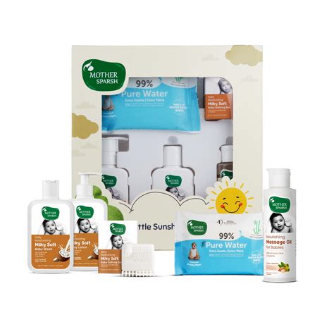 Mother Sparsh Gift Set For Babies | Combo Pack of 5 Baby Skin Care ...