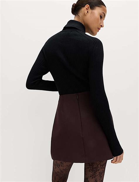 Buy Chain Detail Mini A-Line Skirt at Marks & Spencer