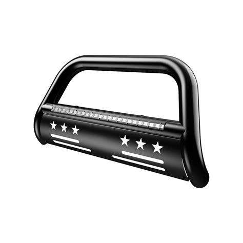 Buy Torchbeam Bull Bar with LED Light Bar Brush Guard Compatible with ...