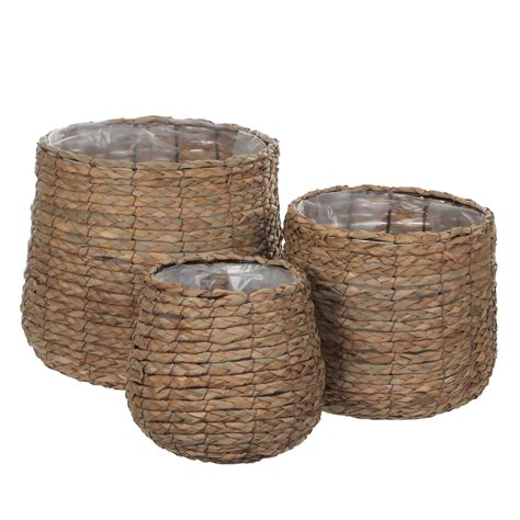 Woven basket indoor plant pot w18 x h21cm – Artofit