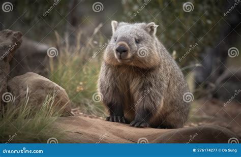 A Beautiful Photograph of Northern Hairy-nosed Wombat Stock ...