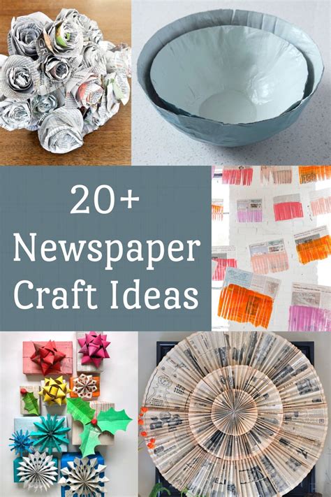 20 newspaper crafts you can make on a budget – Artofit