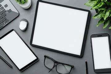 Top view on devices mockup | Premium AI-generated image
