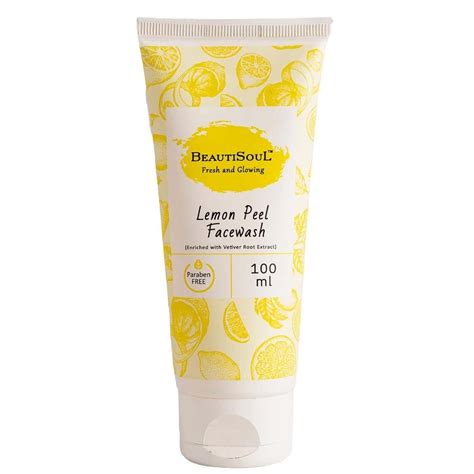 Buy BEAUTISOUL LEMON PEEL FACEWASH WITH LEMON PEEL, VETIVER ROOT AND ...