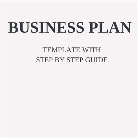 Business Plan Guide Template 的图像结果