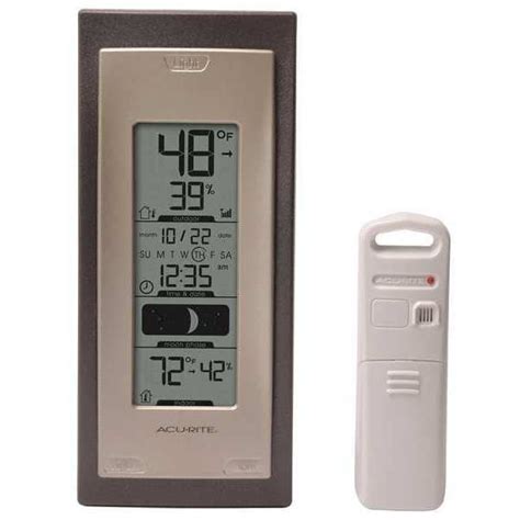 Acurite Digital Thermometer, 8-13/16" H, 3-13/16"W 00592A4 | Zoro