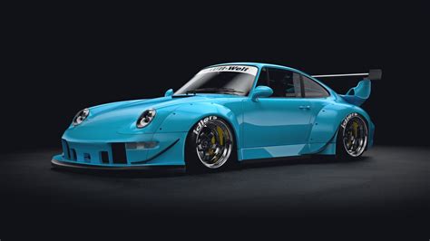 Porsche 911 993 RWB 3D Model $250 - .c4d .fbx .obj .3ds - Free3D