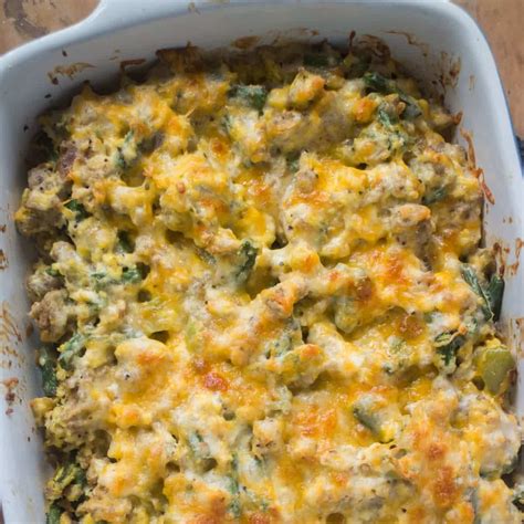 Hearty Ground Beef Spinach Casserole