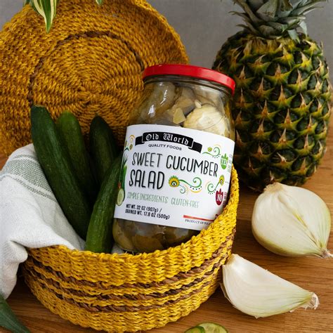 Sweet Cucumber Salad, 32 Oz – Old World Quality Foods