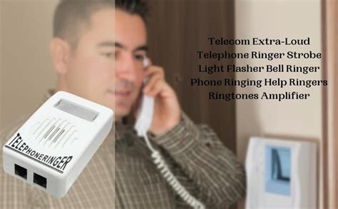 Shakti Telecom Extra-Loud Telephone Ringer Strobe Light Flasher Bell ...