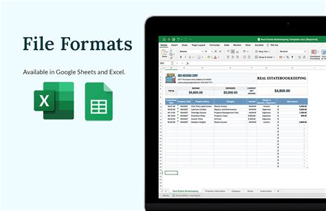 Real Estate Bookkeeping Template - Download in Excel, Google Sheets ...