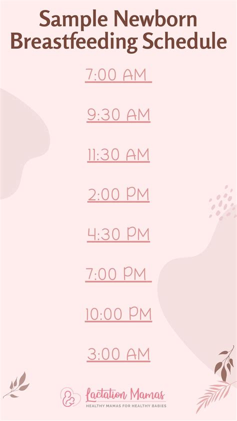 Sample Breastfeeding and Pumping Schedules for a Newborn - Lactation Mamas