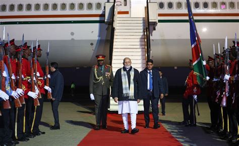 प्रधानमंत्री मोदी पाँच देशों की यात्रा के अंतिम चरण में आज नामीबिया की ...