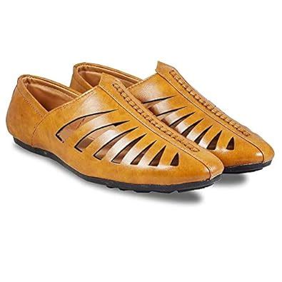 DMARKX Classic Lightweight Stylish Trendy Ethnic Nagra Jutis for Men ...