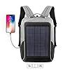 SARRVAD Grey-Black Hiking Solar Backpack 10W with USB Port | 20L ...