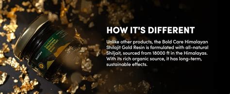 Bold Care 100% Pure Himalayan Shilajit 24K Gold Resin (20gms) with 80 ...