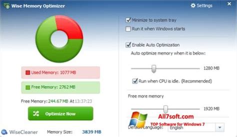Image result for Wise Memory Optimizer Windows 1.0