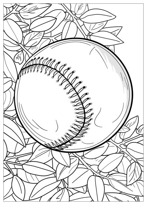 Softball Coloring Pages : Fun & Educational Activities for All ...