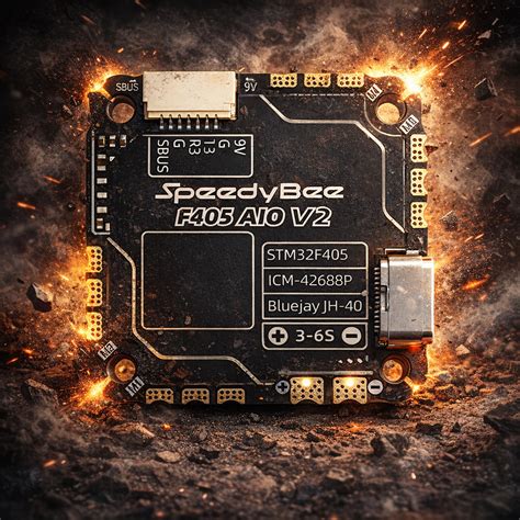 SpeedyBee F405 AIO V2 35A 8Bit 35A 25.5×25.5 AIO for FPV Racing Drones ...