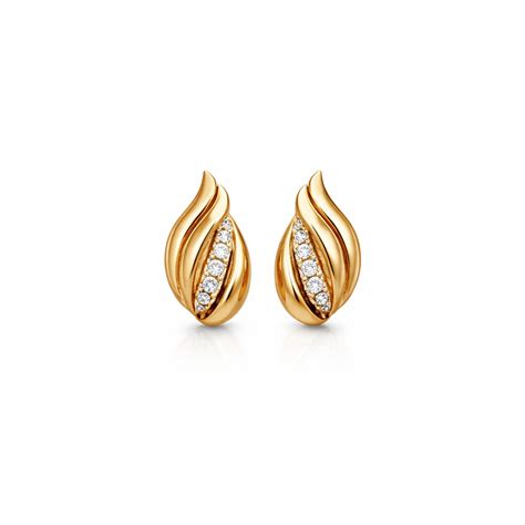 Petal Glow Gold Earrings | Anti-Tarnish Gold Plated | YUBIRAA