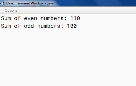 write a program to calculate and print the sum of even integers and odd ...