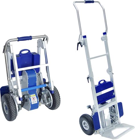 Carrello montascale elettrico pieghevole per sacchi, freni di sicurezza ...