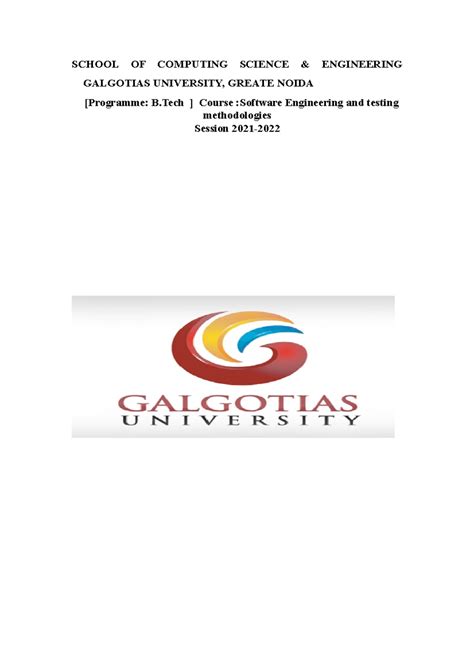 Software Engineering and testing methodologies Lecture 28 Notes ...